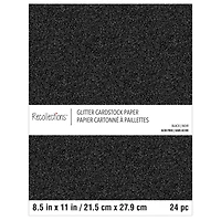 12 Packs: 24 ct. (288 total) Glitter 8.5" x 11" Cardstock Paper by Recollections