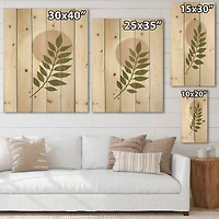 Designart - Abstract Geometrical Moon With Leaf IV