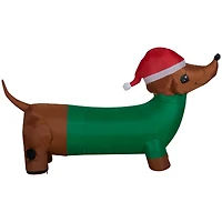 4ft. Airblown® Inflatable Christmas Dachshund with Green Sweater