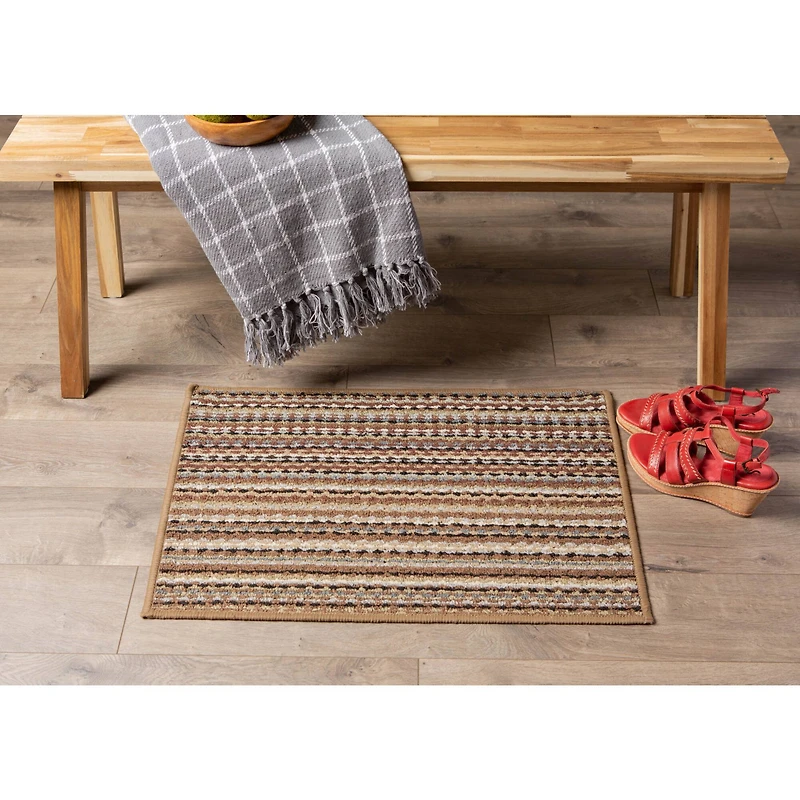 DII® Multi Stripe Printed Nylon Rug