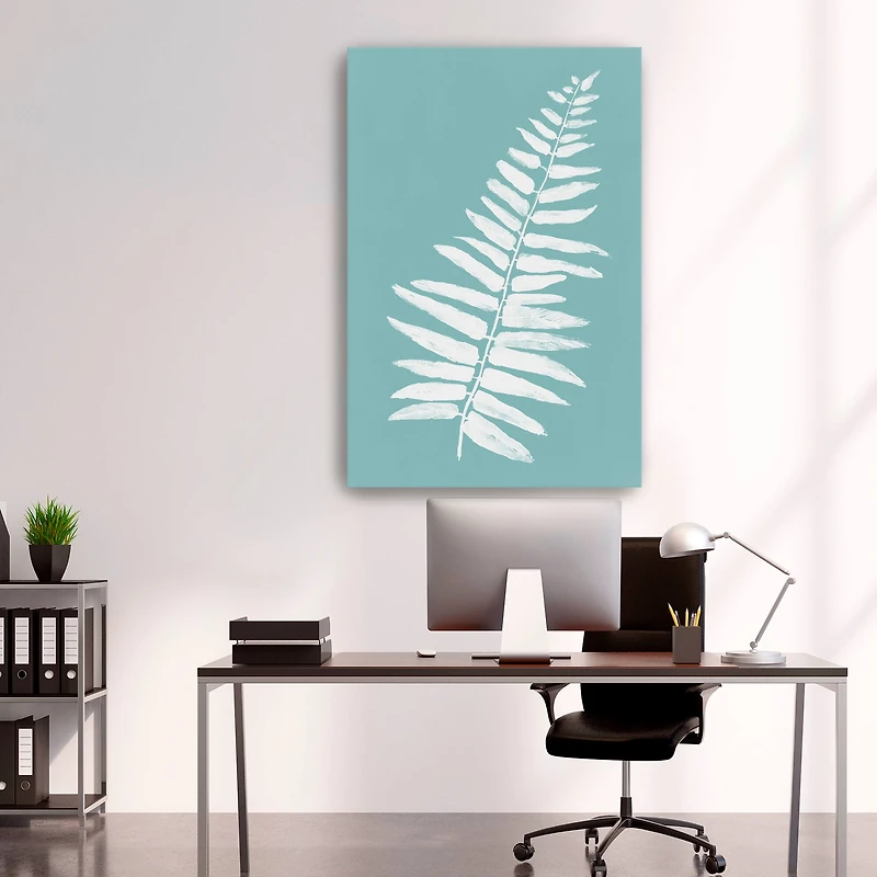 Teal Botany I Canvas Giclee