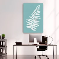 Teal Botany I Canvas Giclee