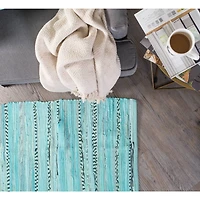 DII® Multi Aqua Rag Rug, 20" x 31.5"