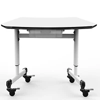 Luxor Adjustable Trapezoid Student Desk with Drawer