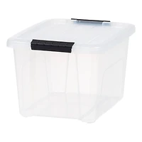 IRIS® 20.5qt. Buckled Clear Boxes with Clear Buckle Lids, 6ct.