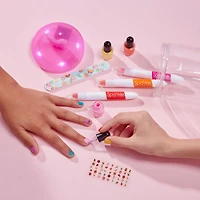 Bright Stripes Sparkle LED Glow Spa Pink Butterfly Activity Jar