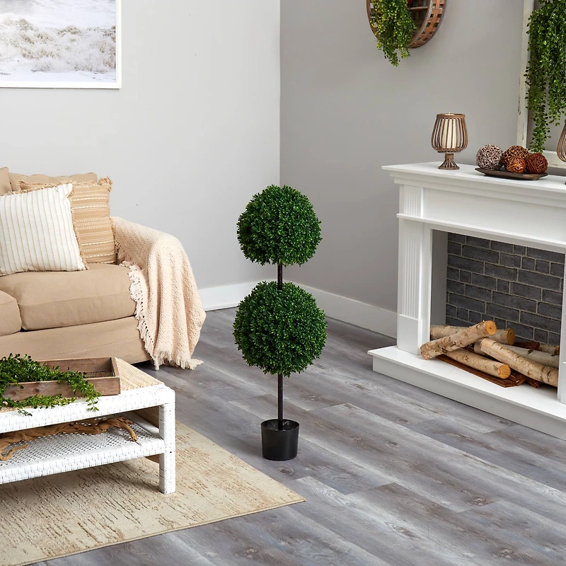 3.5ft. Potted Boxwood Double Ball Topiary Tree