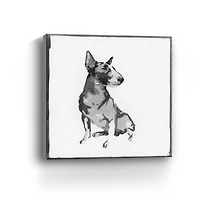 Bull Terrier Canvas Giclee