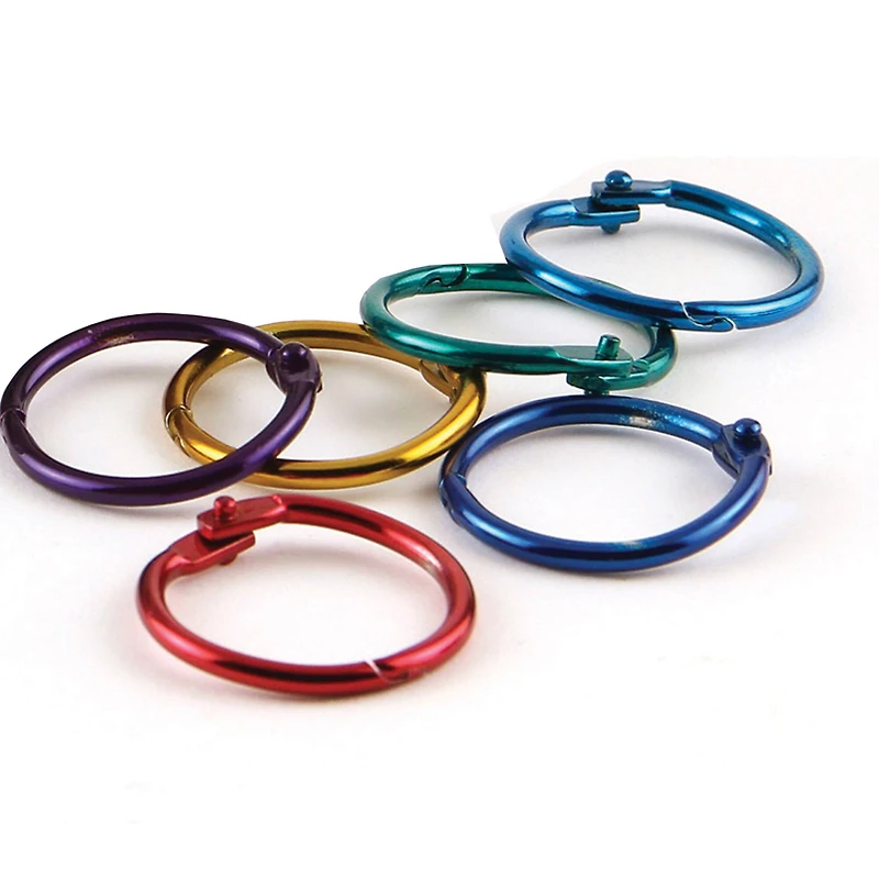 Hygloss® 1" Metallic Book Rings, 2 Packs of 50