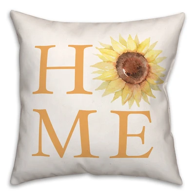Home Sunflower Throw Pillow
