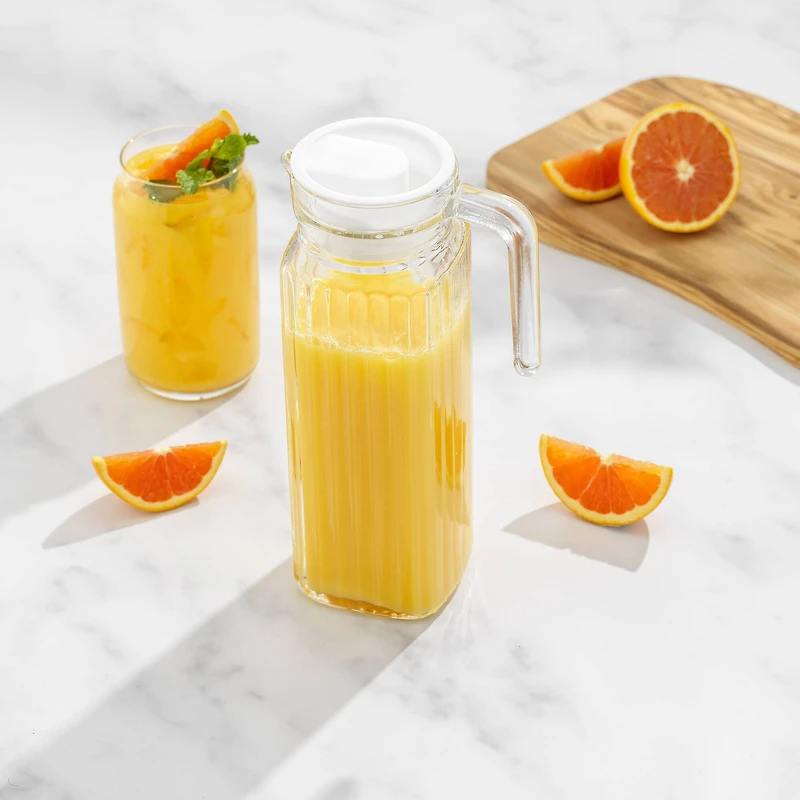 JoyJolt® 40oz. Beverage Serveware Glass Pitcher