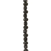 Black Faceted Glass Rondelle & Cube Beads, 6mm by Bead Landing™