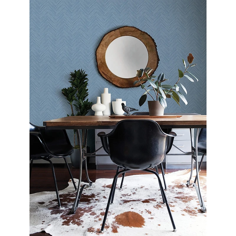 NuWallpaper Blue Sampson Peel & Stick Wallpaper