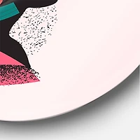 Designart - Ethnic Geometric Silhouette of Afro American II