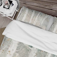 Designart 'A Woodland Walk into the Forest V' Farmhouse Bedding Set - Duvet Cover & Shams