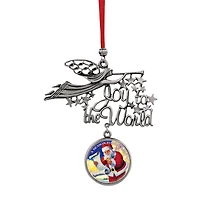 Joy to the World Santa A Season For Giving JFK Half Dollar Ornament