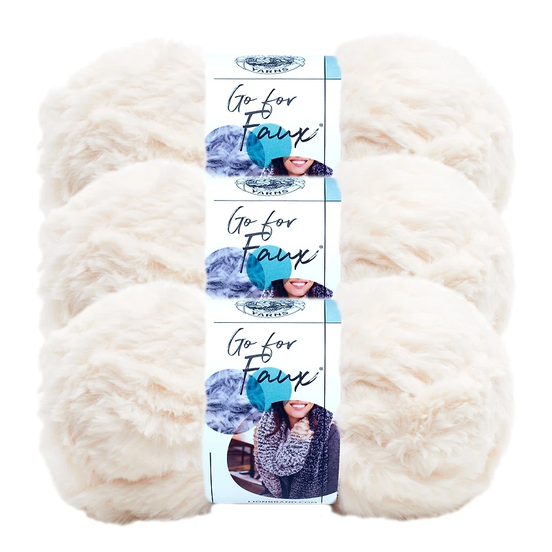 3 Pack Lion Brand® Go for Faux® Yarn