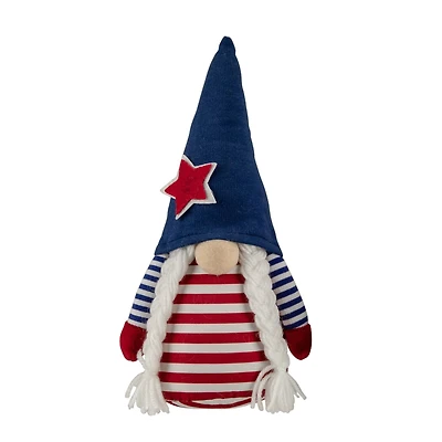 10.5" Americana Girl 4th of July Patriotic Gnome