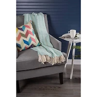 DII® Aqua Diamond Stitch Throw