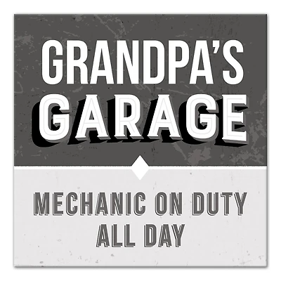Grandpa's Garage Canvas Wall Art