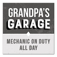 Grandpa's Garage Canvas Wall Art