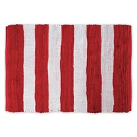 DII® Red & White Stripe Rag Rug 2ft. x 3ft.