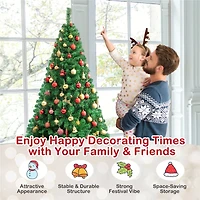 Costway 7ft. Unlit Artificial Christmas Tree