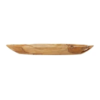 Brown Teak Wood Rustic Tray