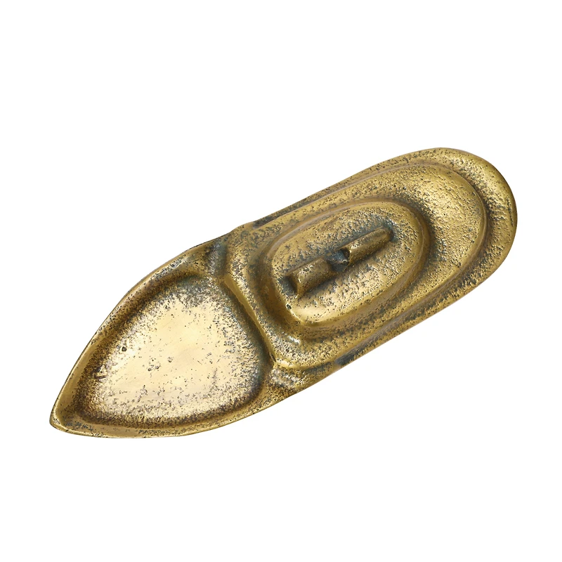 Hello Honey® 9" Antique Gold Finish Cast Aluminum Boat