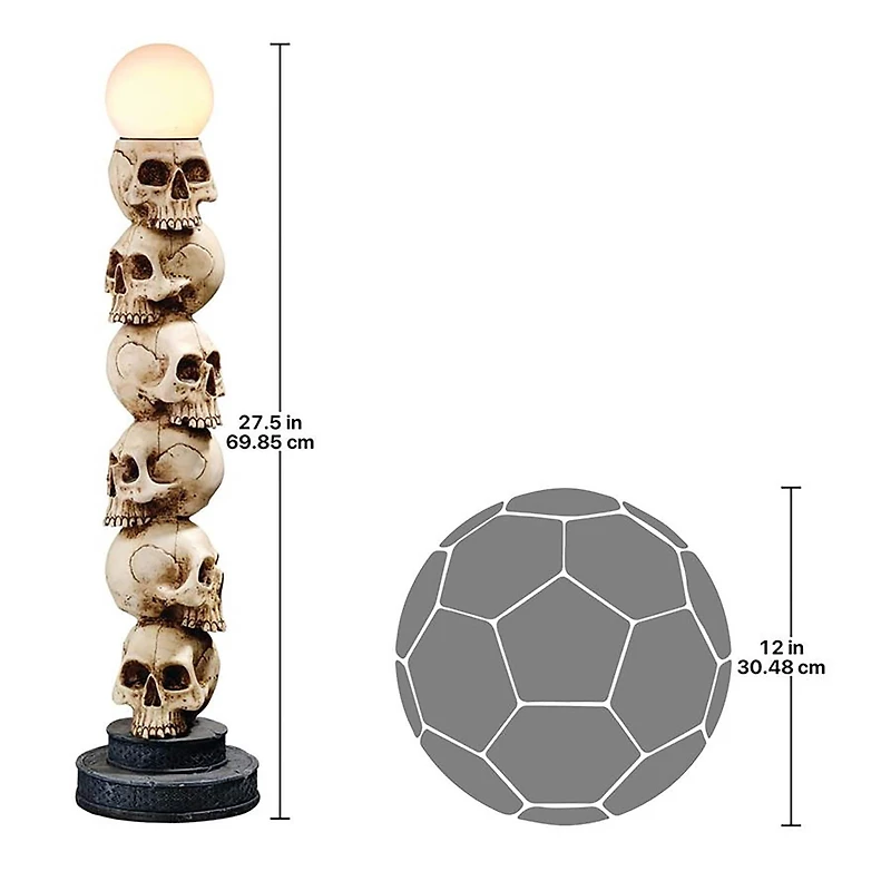 Design Toscano 2.2ft. Skulls Spire Lighted Sculpture