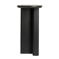 Hello Honey® Black Asymmetrical Fir Wood & Sycamore Wood Console Table