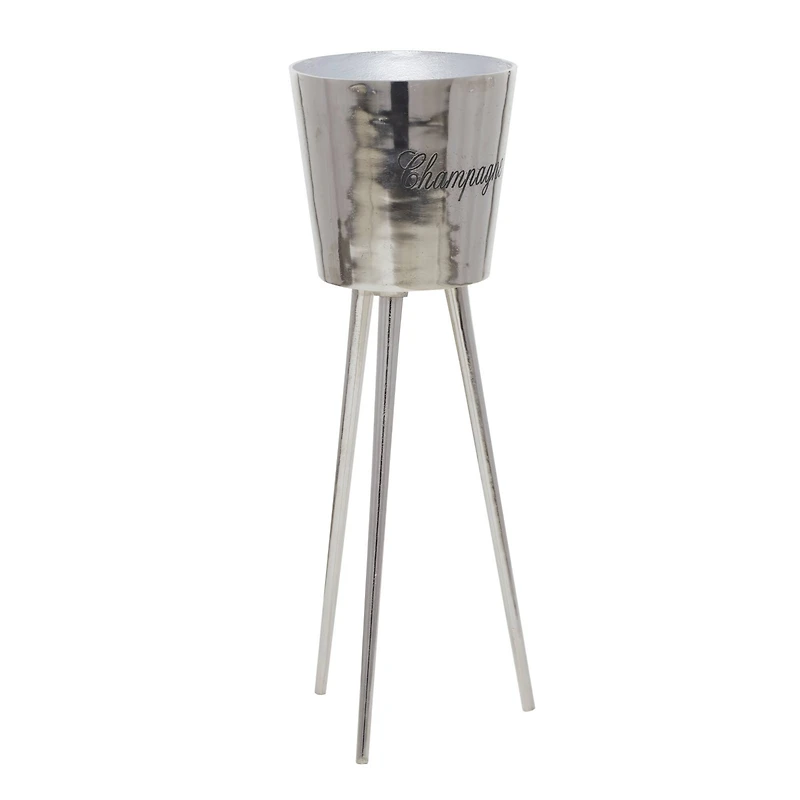 Grey Modern Wine Holder, 9" x 9" x 28"