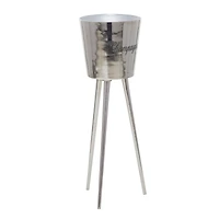 Grey Modern Wine Holder, 9" x 9" x 28"