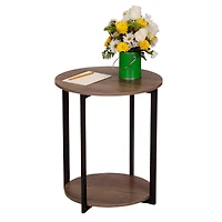 Household Essentials Jamestown 24" Round End Table