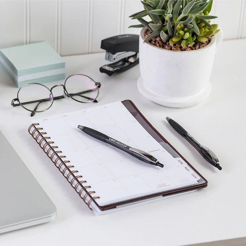 BIC® Glide™ Black Medium Point 1mm Retractable Ball Pen, 12ct.