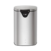 40L Rectangular Stainless Steel Step Trash Can With Lid