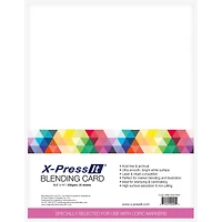 X-Press® 8.5" x 11" White Blending Cards, 25ct.