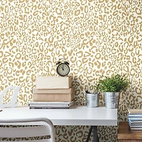 RoomMates Leopard Peel & Stick Wallpaper