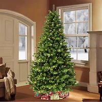 7.5ft. Pre-Lit Vermont Spruce Artificial Christmas Tree, Clear Lights