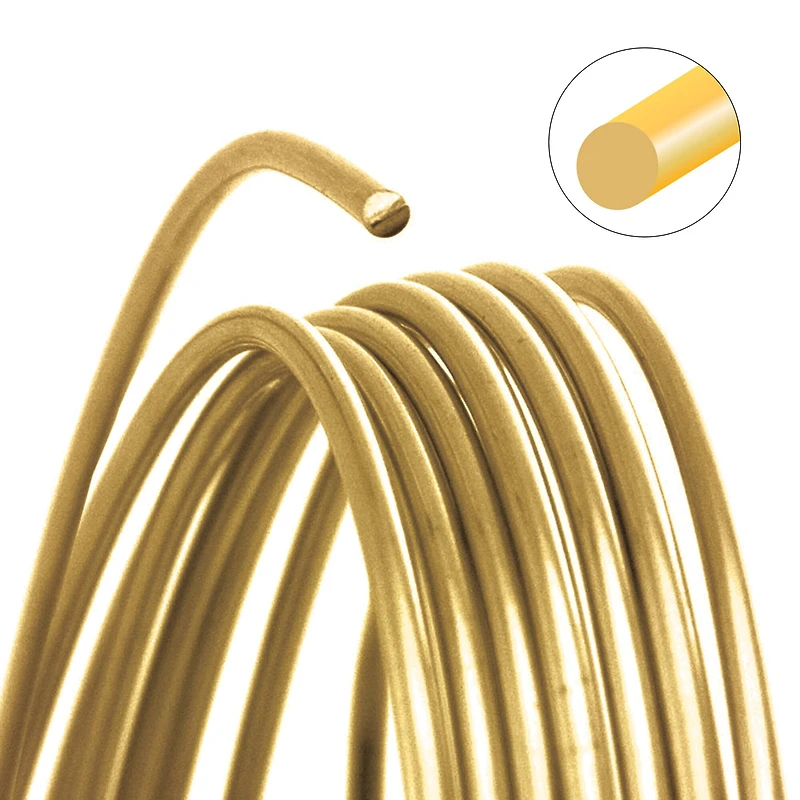 The Beadsmith® Wire Elements™ Gauge Gold Tarnish Resistant Soft Temper Wire