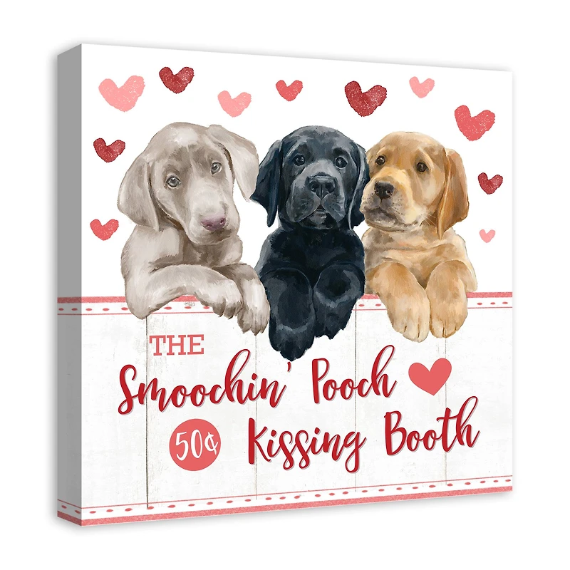 Smoochin Pooch Booth 20" x 20" Canvas Wall Art