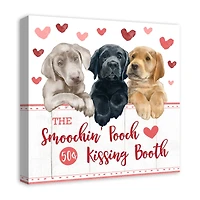 Smoochin Pooch Booth 20" x 20" Canvas Wall Art