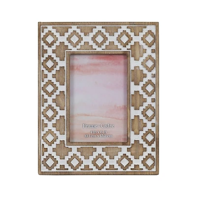 4" x 6" Brown Native American Pattern Tabletop Frame by Ashland®