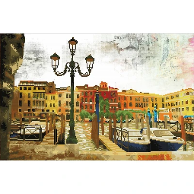 Diamond Dotz® Intermediate Waiting for Passengers Diamond Painting Kit