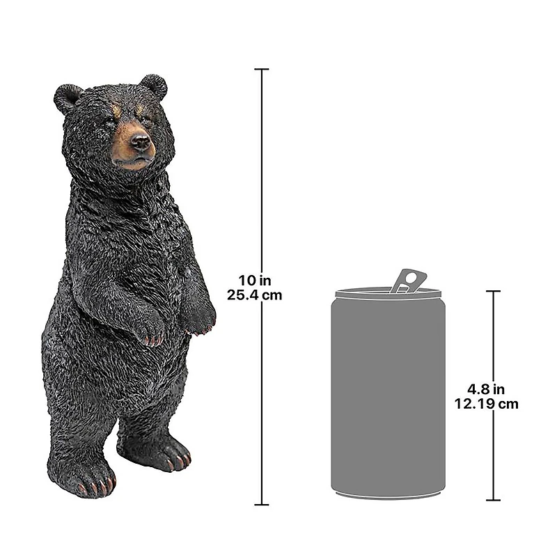 Design Toscano 10" Standing Black Bear Statue