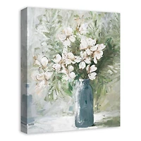 Blue Vase Dogwoods 16" x 20" Canvas Wall Art