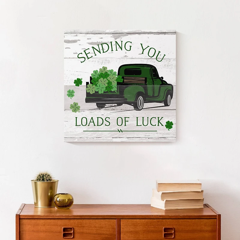 Loads of Luck Truck 16" x 16" Canvas Wall Art