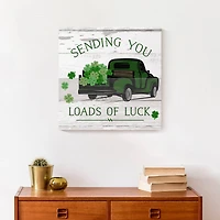 Loads of Luck Truck 16" x 16" Canvas Wall Art