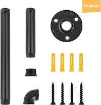 Wall-Mounted Industrial Pipe Toilet Paper Holder