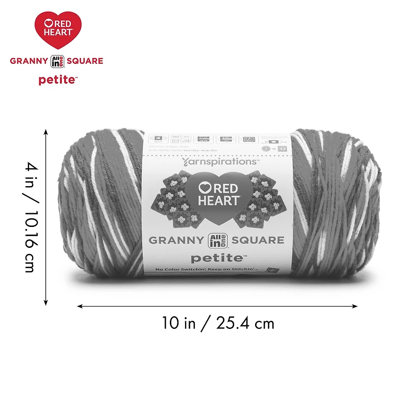3 Pack Red Heart® All in One™ Granny Square Petite™ Yarn